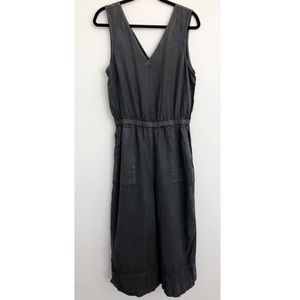 Splendid Grey Linen Slub Romper